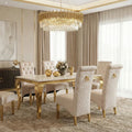 Louis Cream Table With Cream & Gold Emma Chairs
