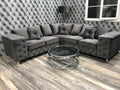 Vienna Charcoal Corner Sofa