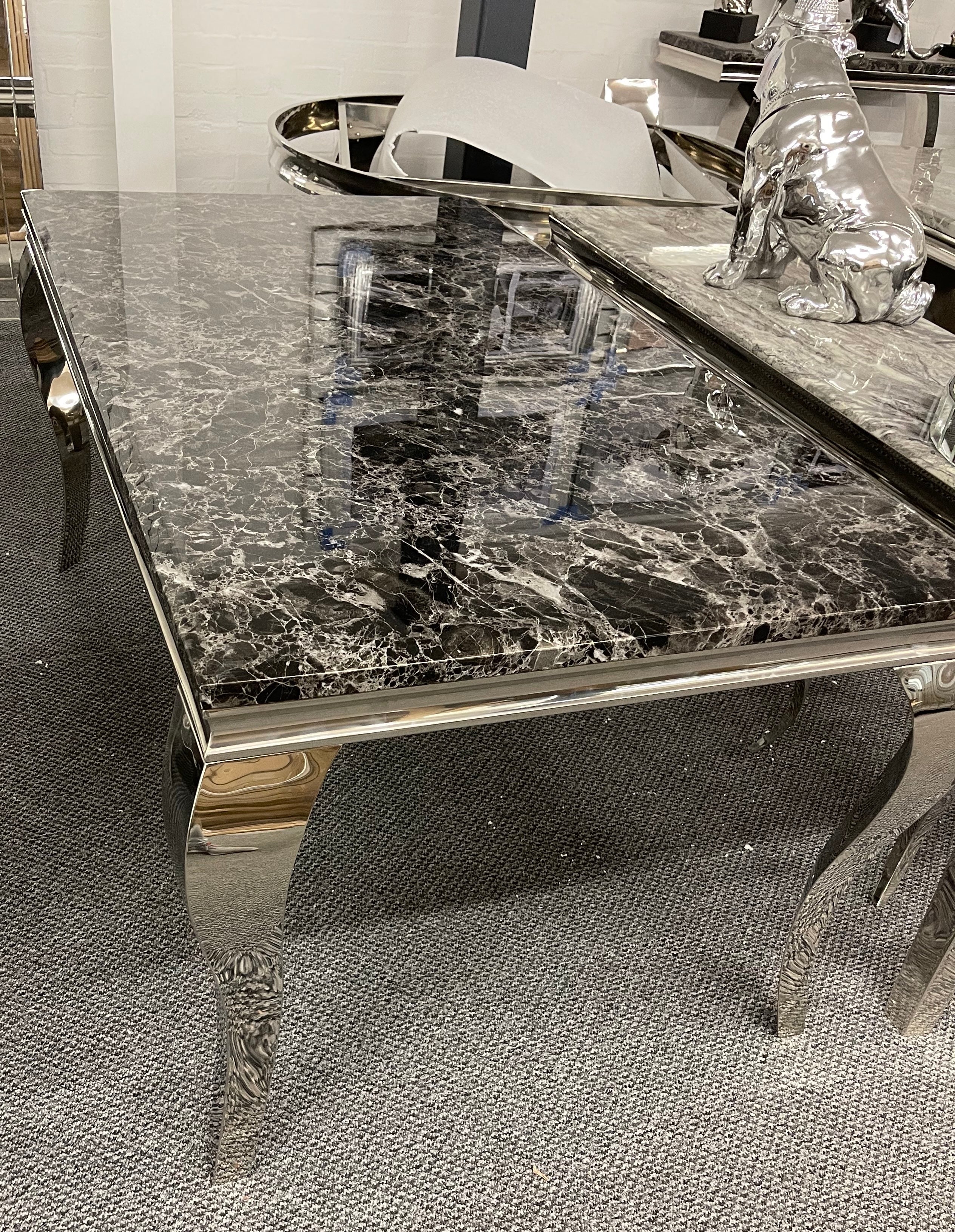 120cm Vienna Table With 4 Chelsea Ring Knocker Chairs